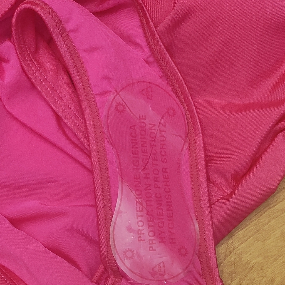 Pink Ruffled Swimsuit with Belt - Picture 6 of 6